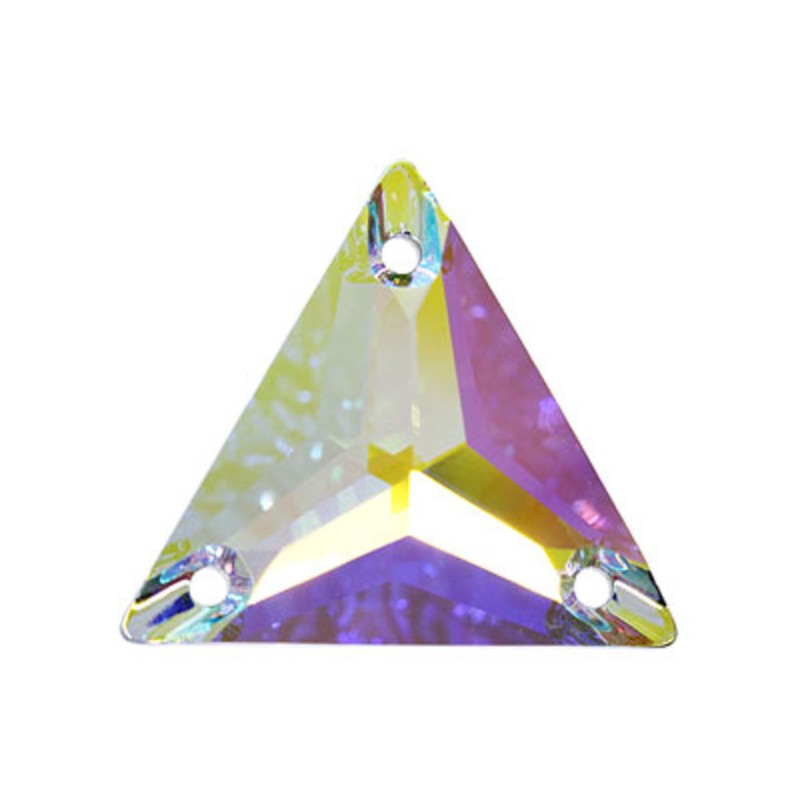 DMC Sew On Triangle 16mm Crystal AB